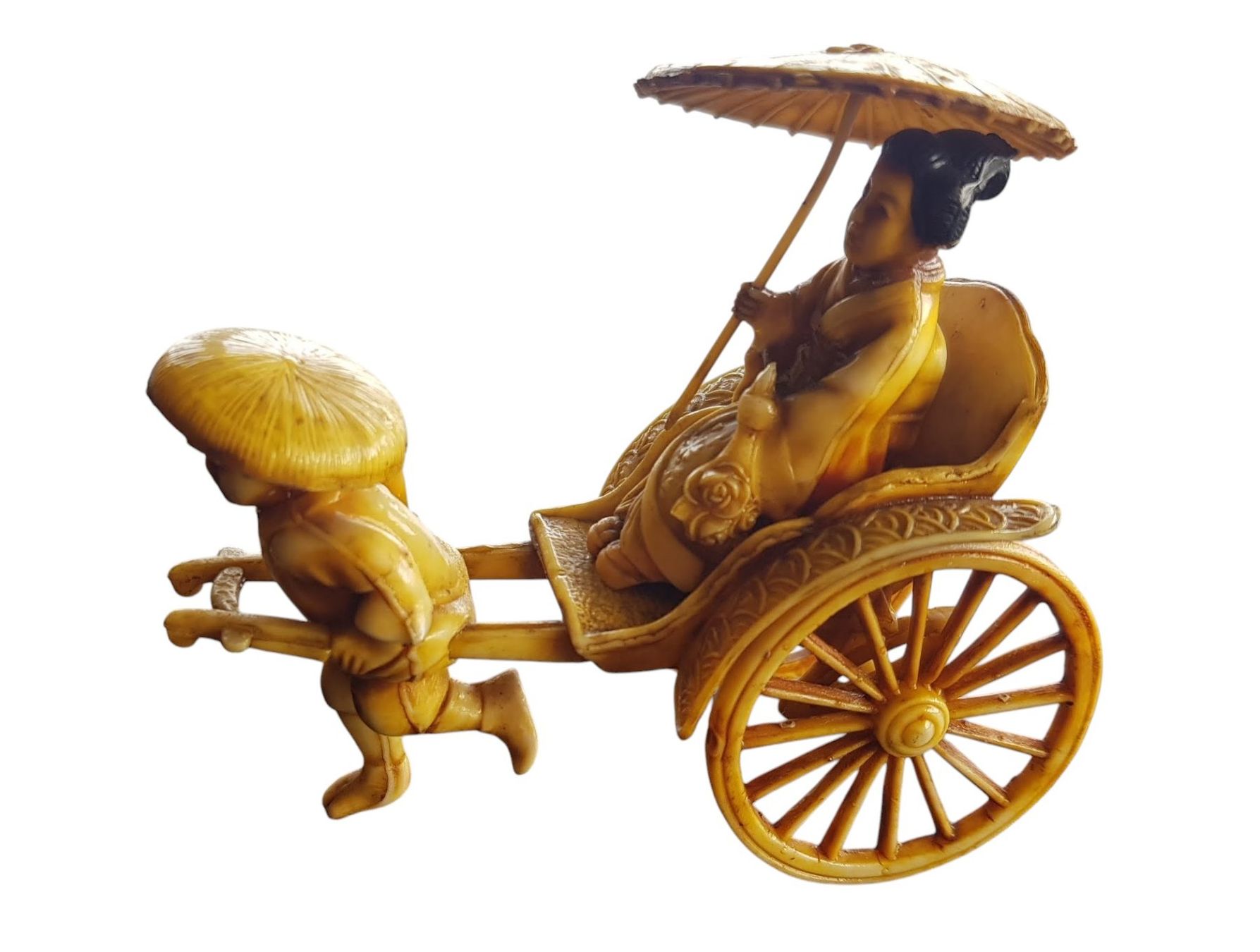 Statuette: Rischkafahrer alte Figur – Usato da Mörschwil venduto da antiksalon 4