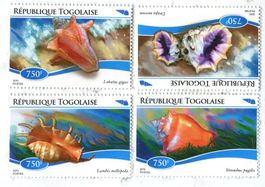 Briefmarken "Muscheln". Togo
