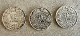 🟡50 Rappen Silber  - 1953 - 1955 - 1956