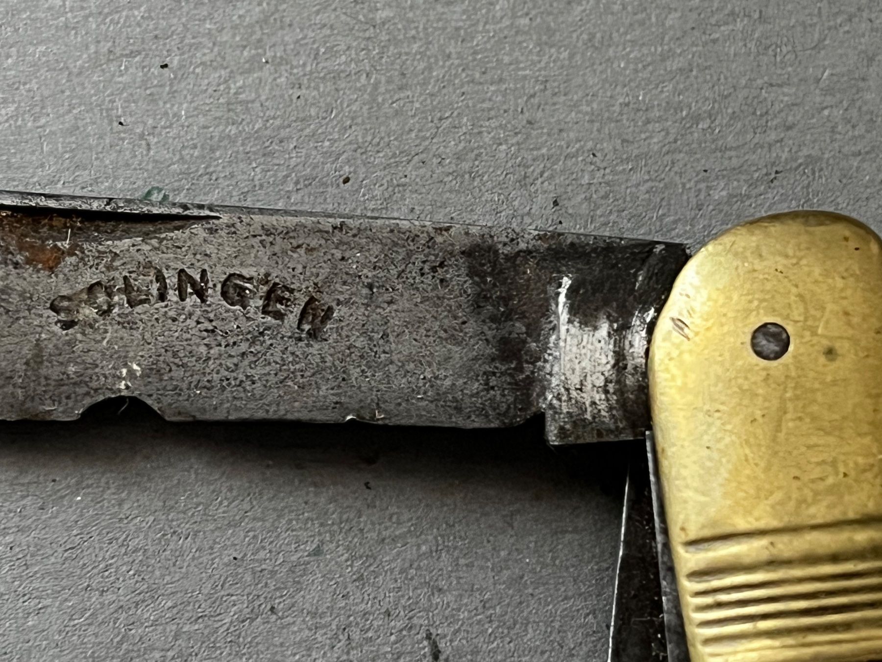Solingen Coltelli tascabile: Antikes Perlmutt-Sackmesser 93 mm - selten – Usato da Zürich venduto da FV.vintage 2