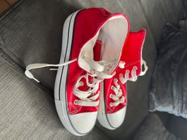 Baskets rouges montantes, taille 39 Marina