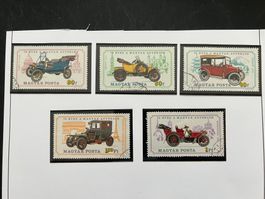 1975 Ungarn Old Cars Satz gest.  (A553)