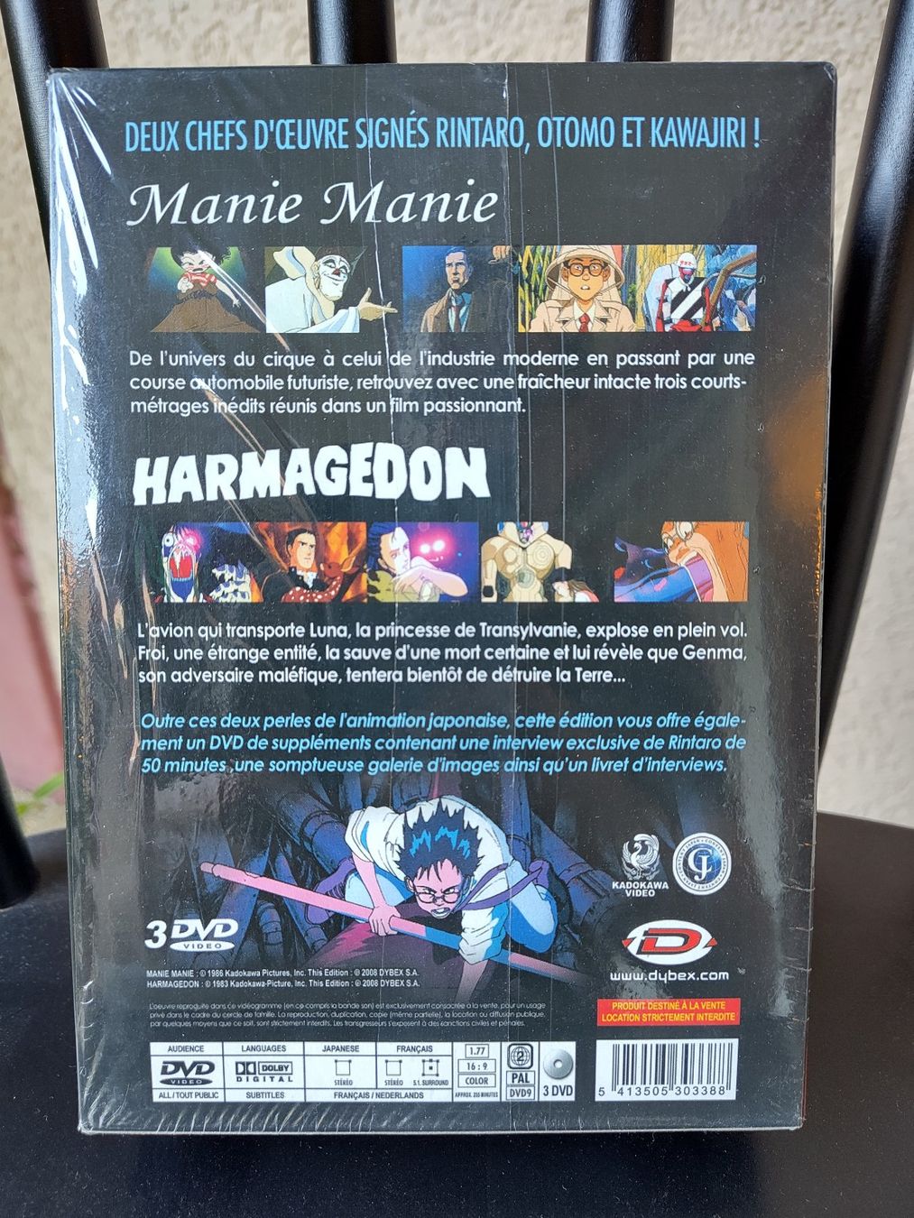 Tutti i DVDs: Manie-Manie - Harmageddon - Memories – Usato da Fribourg venduto da Delorean30 1