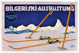 BILGERI SKI + MATTERHORN PANORAMA c.1905 - Original Plakat