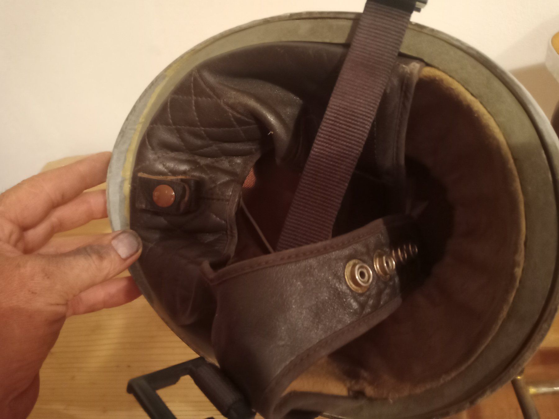 Antike Kleidung: CROMWELL Helm Casque Oldtimer Motorrad Helm Antik – Gebraucht aus Prez-vers-Siviriez von Monija70 4