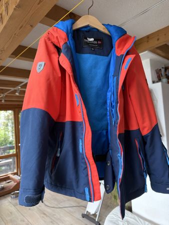 Trollkids Winterjacke orange blau Grösse 140 