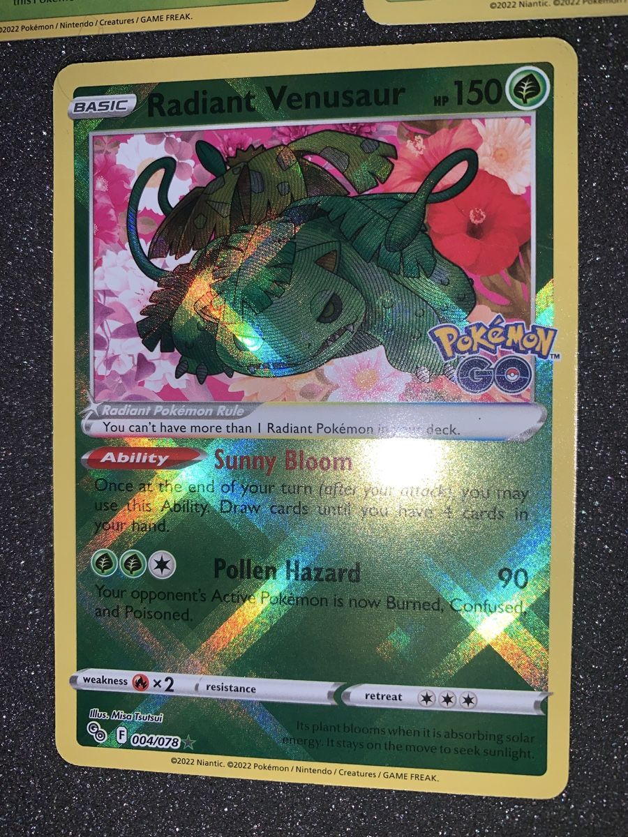 Pokémon Carte collezionabili: Radiant Venusaur Go, Bulbasaur, Ivysaur,  – Usato da Bironico venduto da ars_z6lb 3