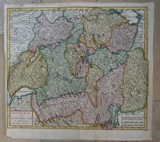 Kupferstichkarte der Schweiz von Tirion 1753