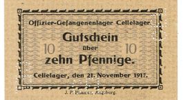 Celle Gefangenenlager 10 Pfennig 21.11.1917 VZ++-UNZ