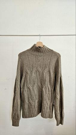 Massimo Dutti Wool Blend Knit - Stylish & Warm, Size S
