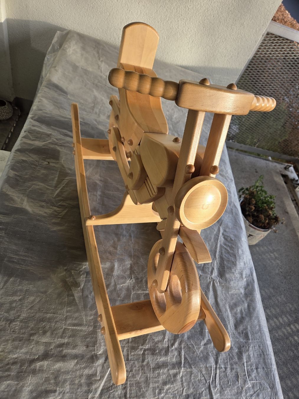 Altre altalene da giardino: Schaukel Motorrad aus Holz – Nuovo (secondo la descrizione) da Bassersdorf venduto da JoRoAx 5