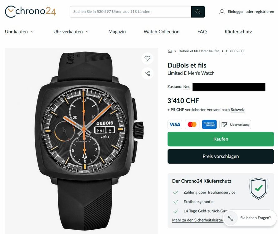 Du Bois Chronograph DBF002-03 (Neu (gemäss Beschreibung)) in
