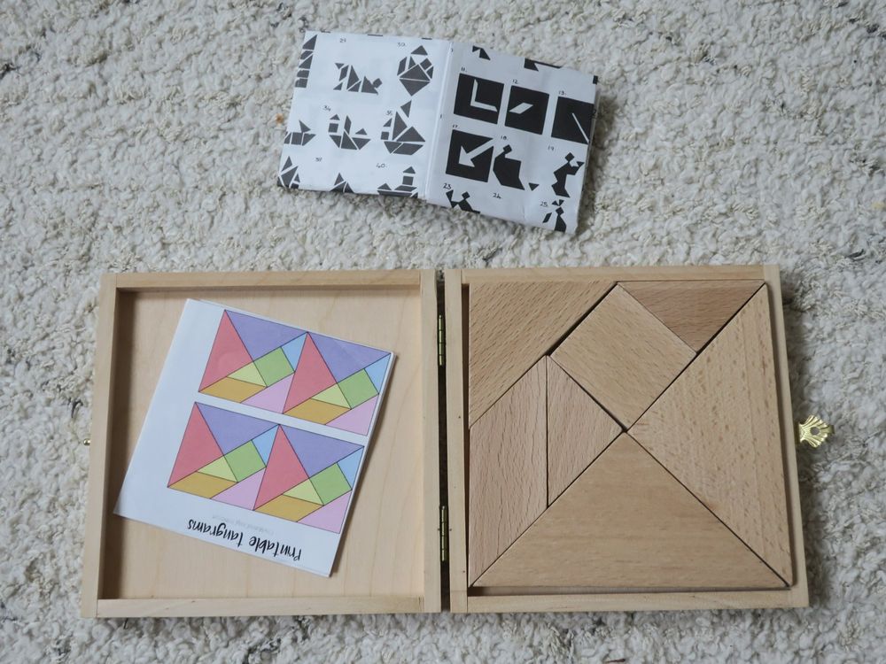 hübsches Tangram aus Holz in Schatulle | Kaufen auf Ricardo