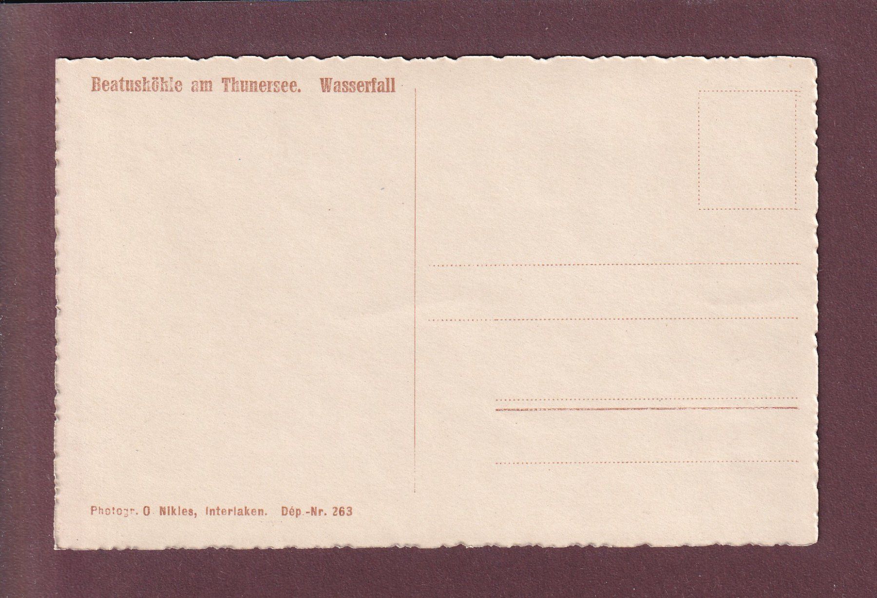 Cartes postales: BEATUSHÖHLE am Thunersee - Wasserfall – D'occasion à Pully par nicecards 1