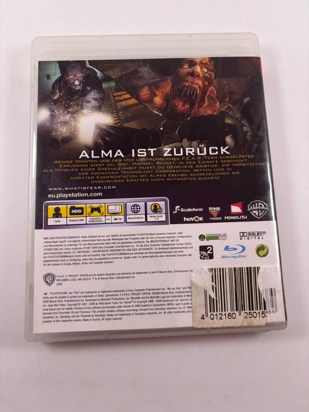 Giochi: F.E.A.R 2 (PS3) – Usato da Herisau venduto da Seyashop1 2