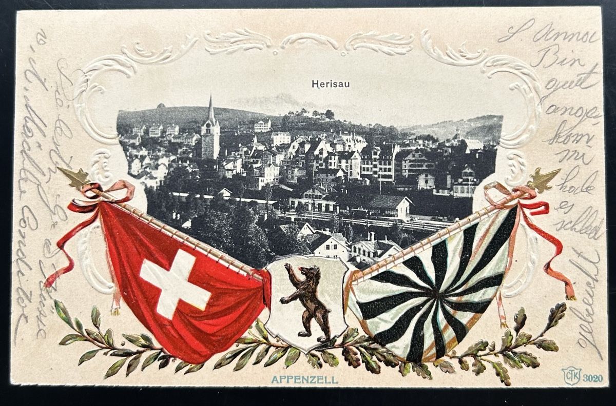 Cartoline postali: Prägekarte Herisau  – Usato da Horw venduto da Tellbub
