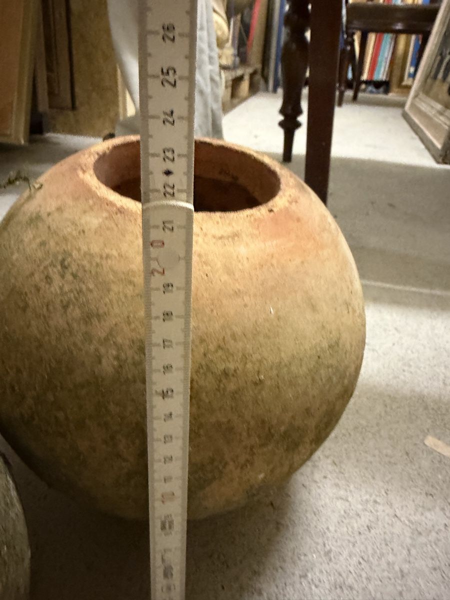 Vasi per fiori: 3 runde Blumentöpfe Terracotta Impruneta – Usato da Wettingen venduto da NickInc 3