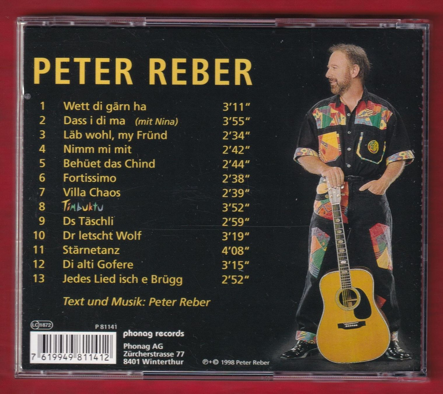 CDs: Peter Reber - Timbuktu (CD) – Gebraucht aus Zürich von Pfluftl2000 1