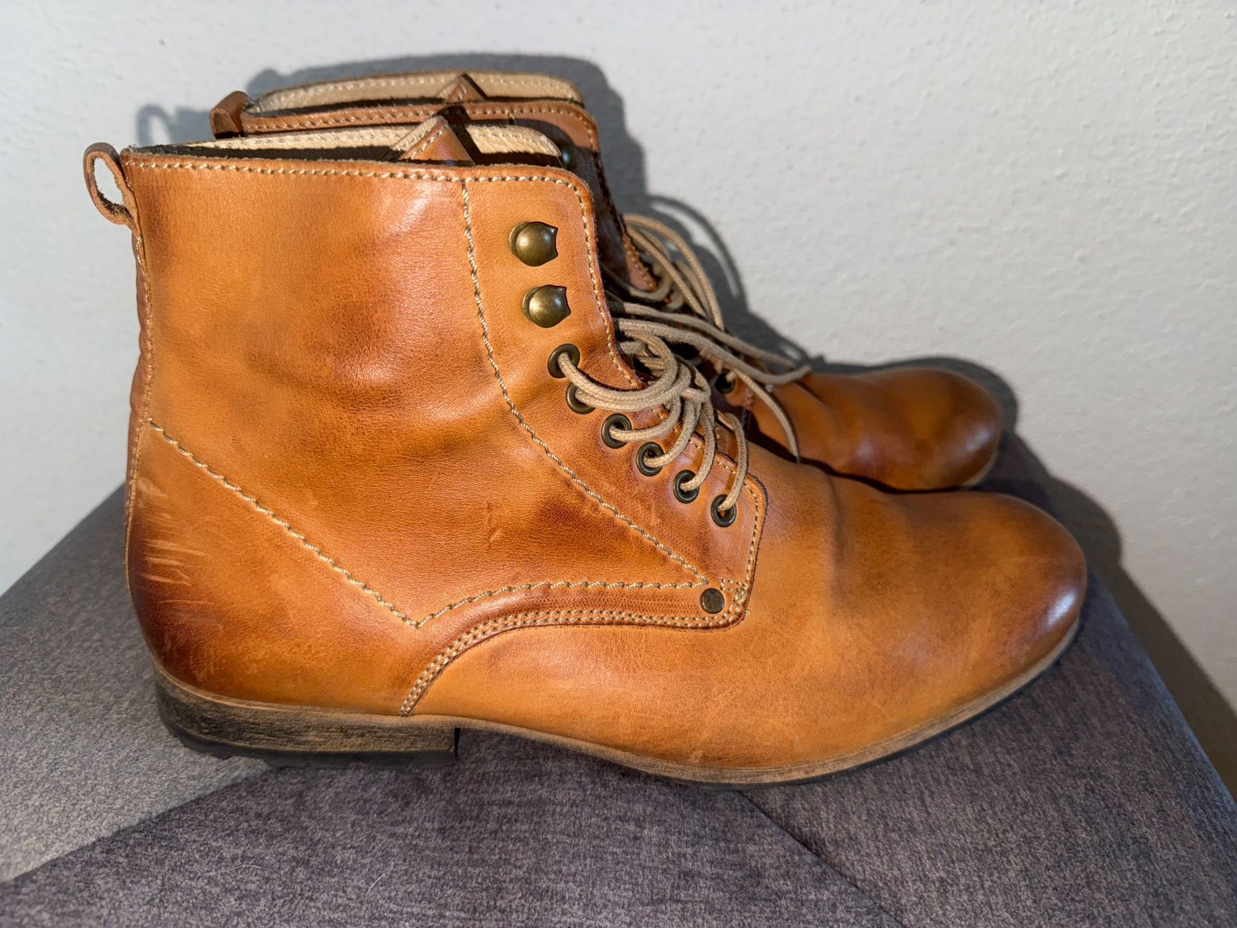 Herrenschuhe: Echtlederstiefel Gr.42/28,5cm MAX – Gebraucht aus Buchrain von nat_pl5p 3