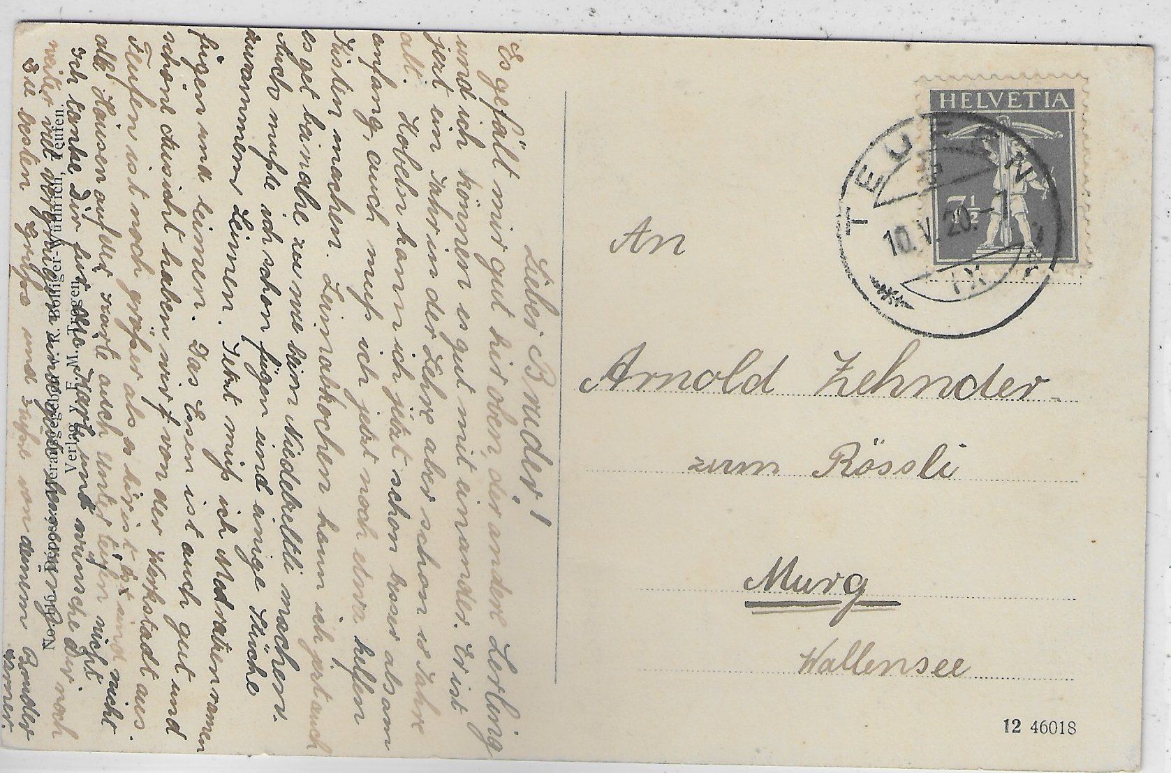 Cartoline postali: Teufen - Generalansicht - coloriert – Usato da Ettingen venduto da Kartenplanet 1