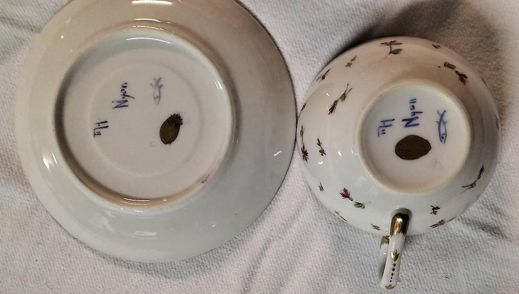 Set di piatti: Zweier Kaffee/Tee - Set Handbemalt – Usato da Steinach venduto da Tsgweh 4