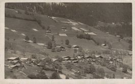 Alte vintage Postkarte Bunschen bei Oberwil, 1925 Fotokarte