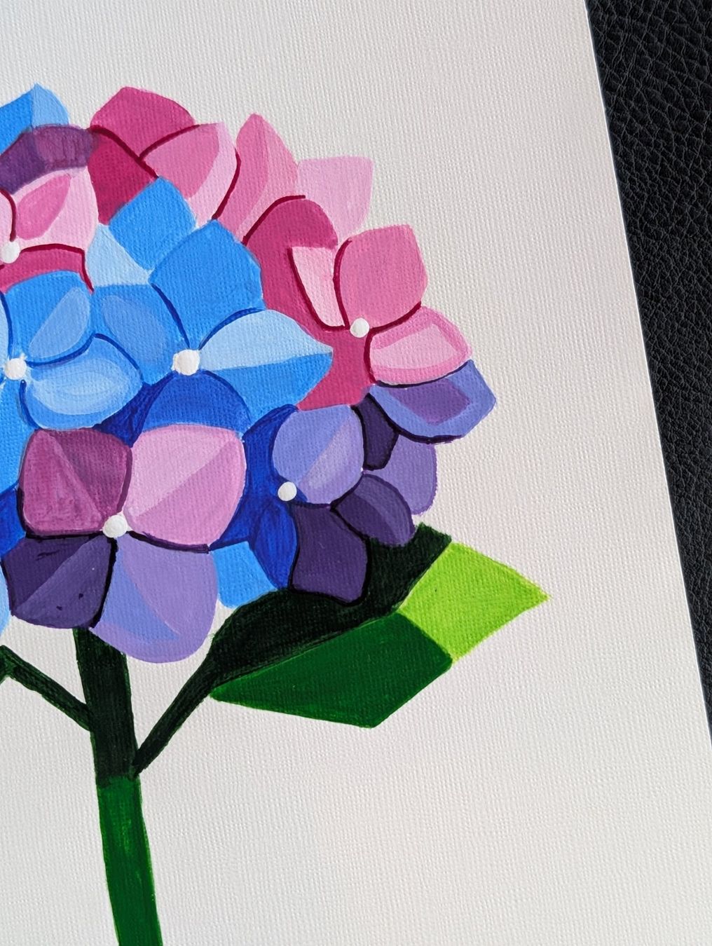 Gemälde: Hand Painted Hydrangea painting – New – Neu und originalverpackt aus Winterthur von LaVieColor 6