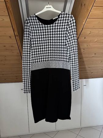 Kleid Gr.40 schwarz weiss gemustert 