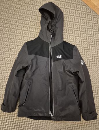 Jack Wolfskin 3in1 Jacke schwarz Grösse 128 Kinder