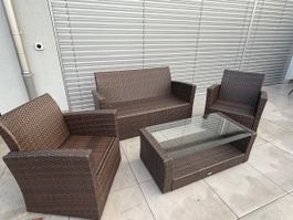 Ratan lounge set wie neu