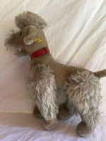 Steiff Hund Pudel Plüschtier mit Knopf guter Zustand