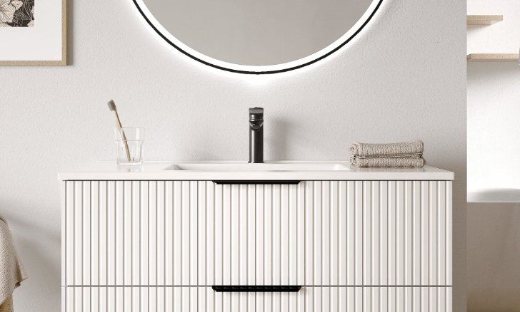 Lavabi & lavandini: Grand vasque Bernstein de design blanc, neuf – Nuovo e nell'imballaggio originale da Porrentruy venduto da Kilfoun 1