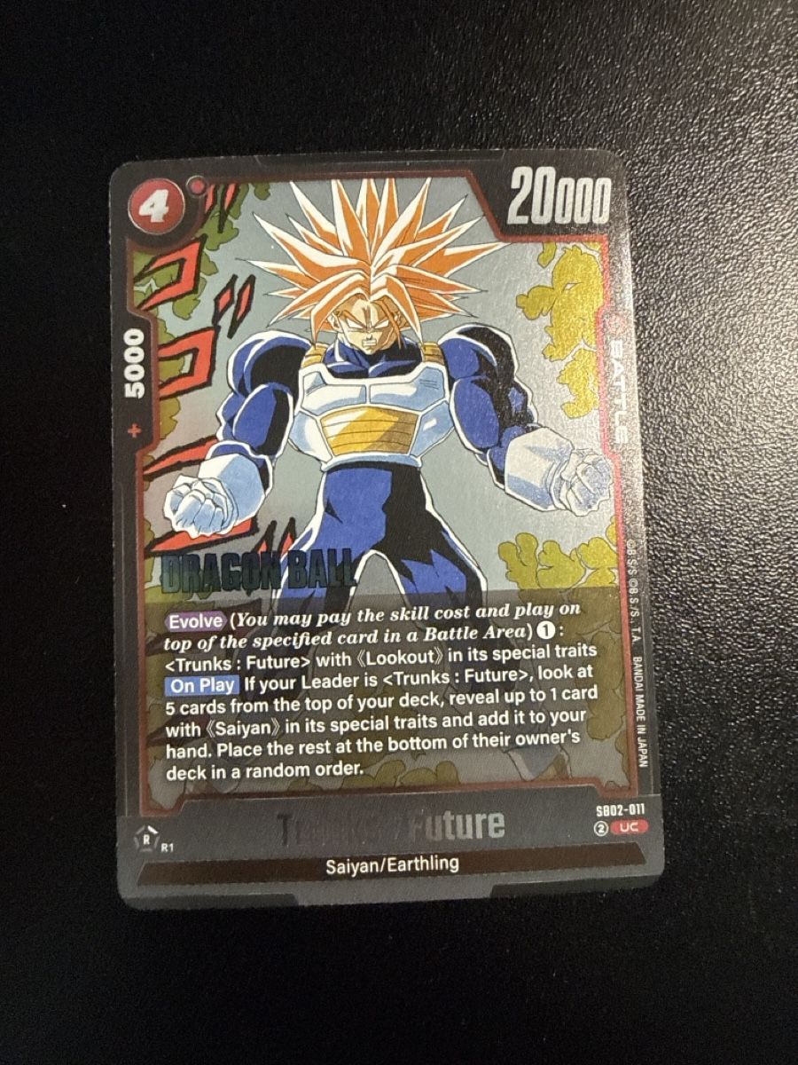 Bandai Sammelbilder & Trading cards: Trunks Future SB02-011 – Neu (gemäss Beschreibung) aus Dübendorf von godpack
