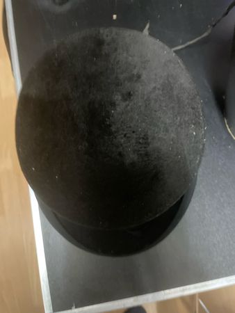 Zylinderhut schwarz Samt Grösse 57 gebraucht
