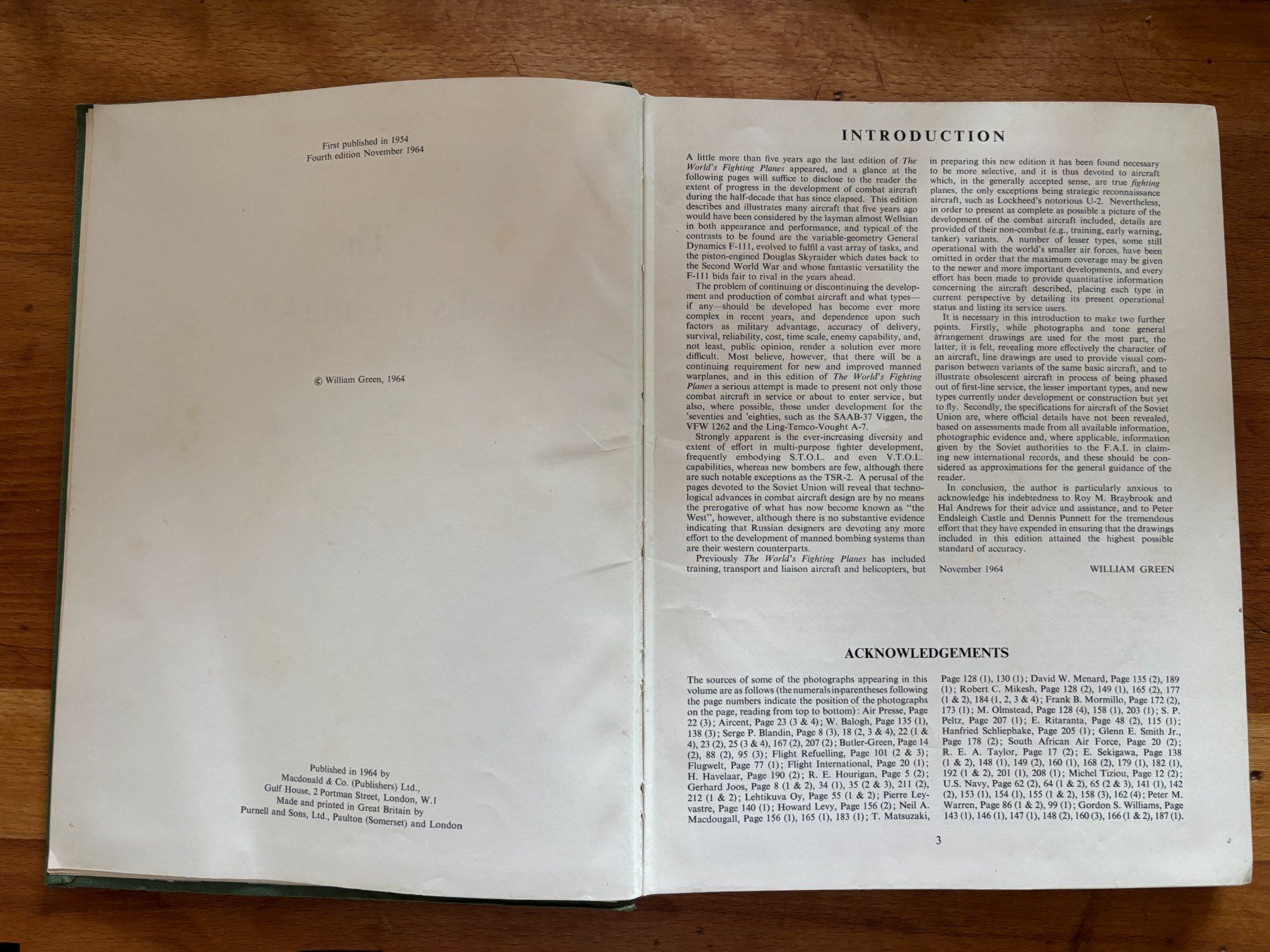 Bücher: The world's fighting planes - William Green - 1964 – Gebraucht aus Lamboing von emi_l6xc 3