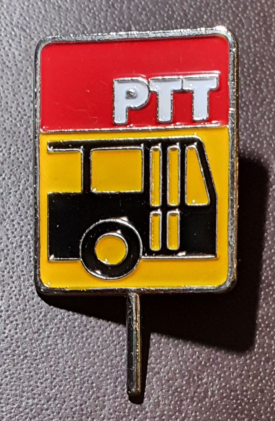 Placchette & Badge: A416B - Pin PTT Postauto Haltestelle Schild – Usato da Reinach BL venduto da Boston-Verkauf