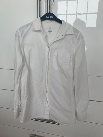 Sézane Klassische Bluse | 100% Baumwolle | Weiss | Gr. 34