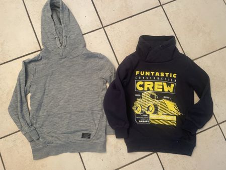 2 Sweat Hoodies, Gr. 122/128, Topolino, Dopodopo