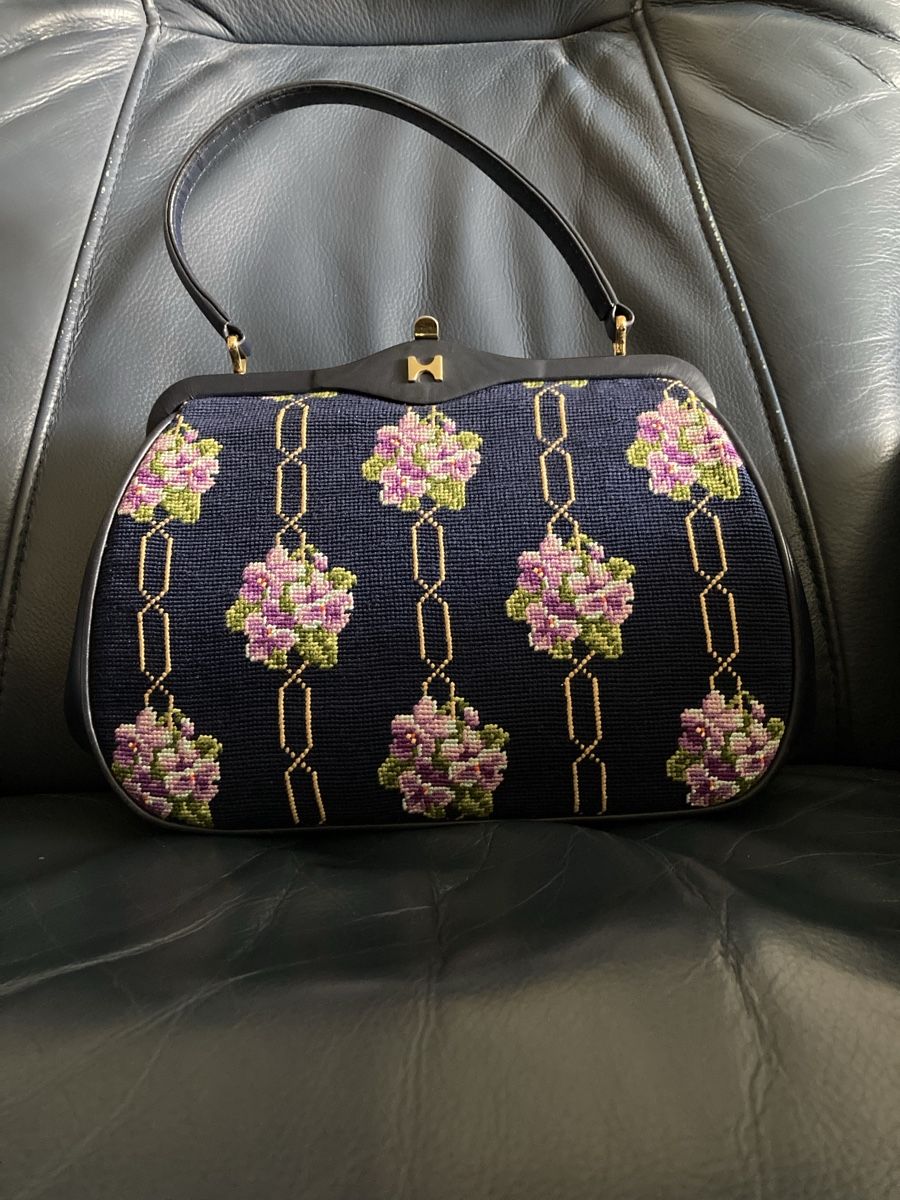 Borse da donna: Edle Gobelin Tasche,Leder! – Usato da Schaffhausen venduto da christamawe