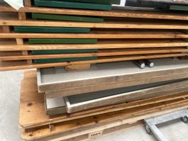 Festzeltgarnitur Teile Holz Metall gebrauchter Zustand