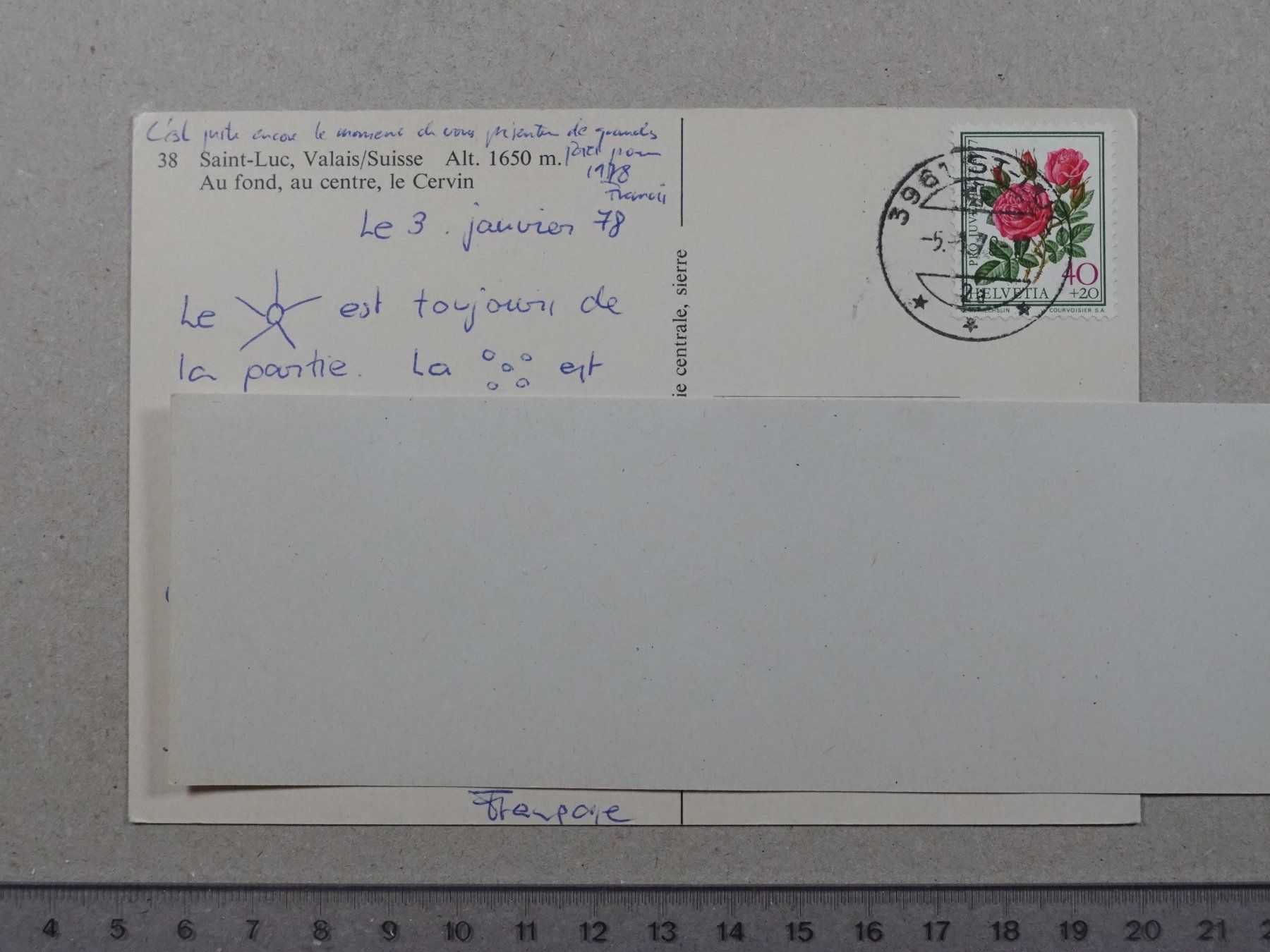 Ansichtskarten: Saint-Luc, 1978 – Gebraucht aus Lenzburg von fh1 1