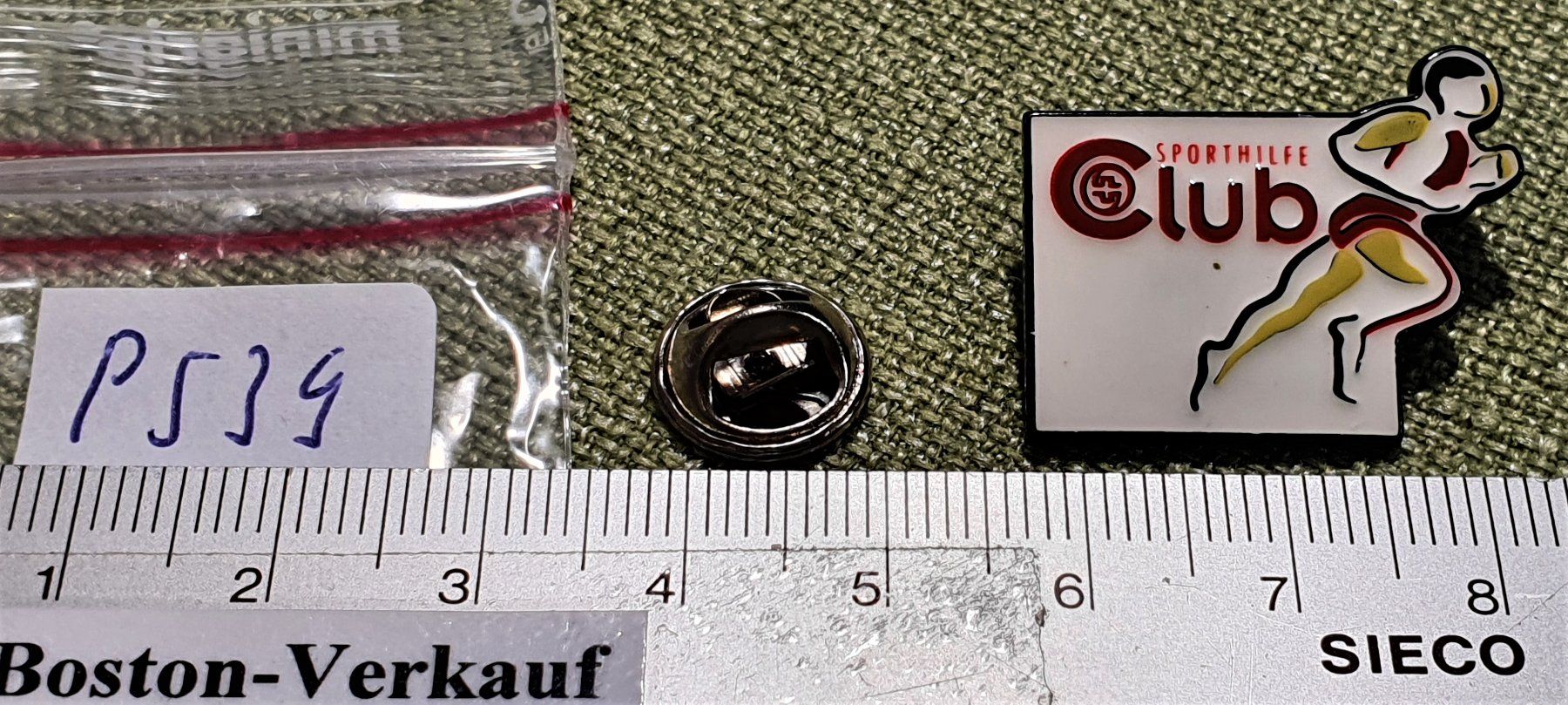 Placchette & Badge: P539 - Pin Schweizer Sporthilfe Club – Usato da Reinach BL venduto da Boston-Verkauf 1