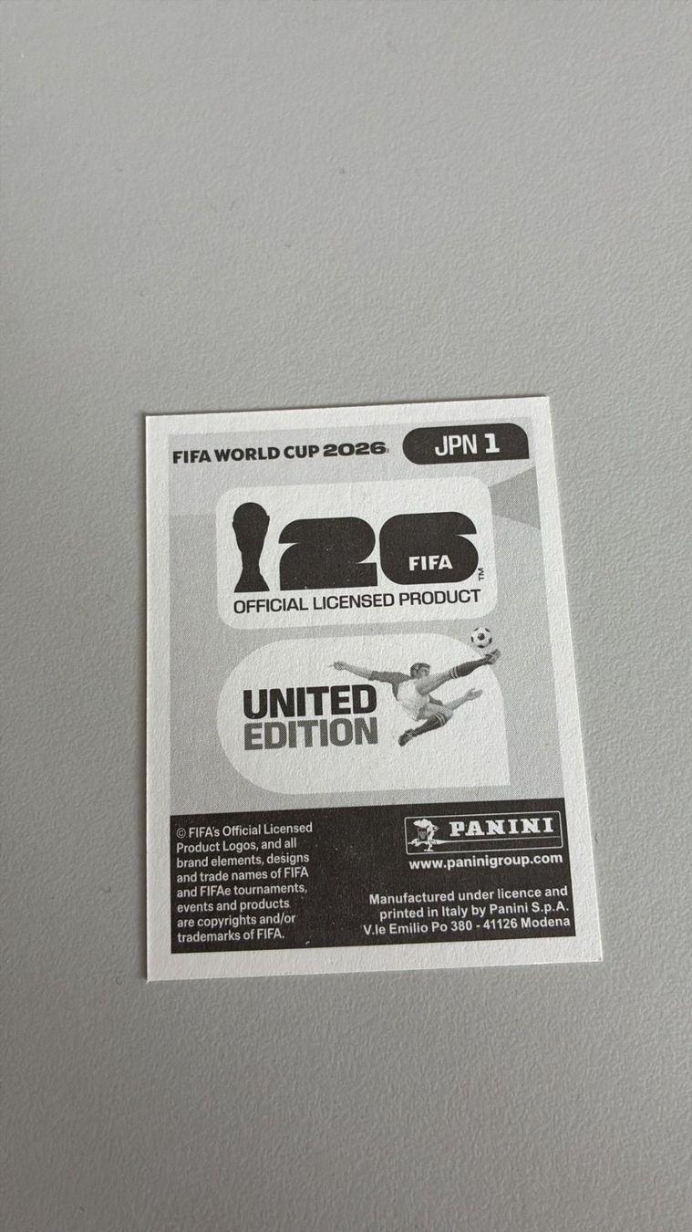 Panini Carte collezionabili: Carte panini 2026 - JPN 1 – Nuovo (secondo la descrizione) da La Neuveville venduto da Ibo2300 1