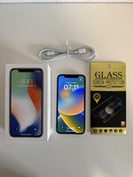 IPhone X 256GB Silber inkl. NEUEM Akku + Garantie + Zubehör