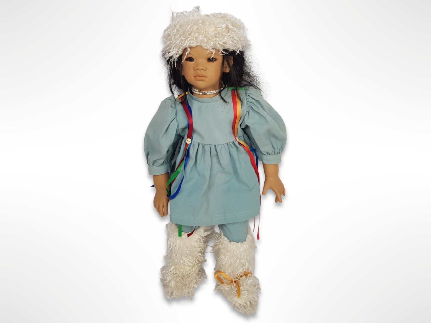 Annette Himstedt Bambole: Annette Himstedt Vinyl-Puppe Kima – Usato da Suhr venduto da Restwert_Suhr 1
