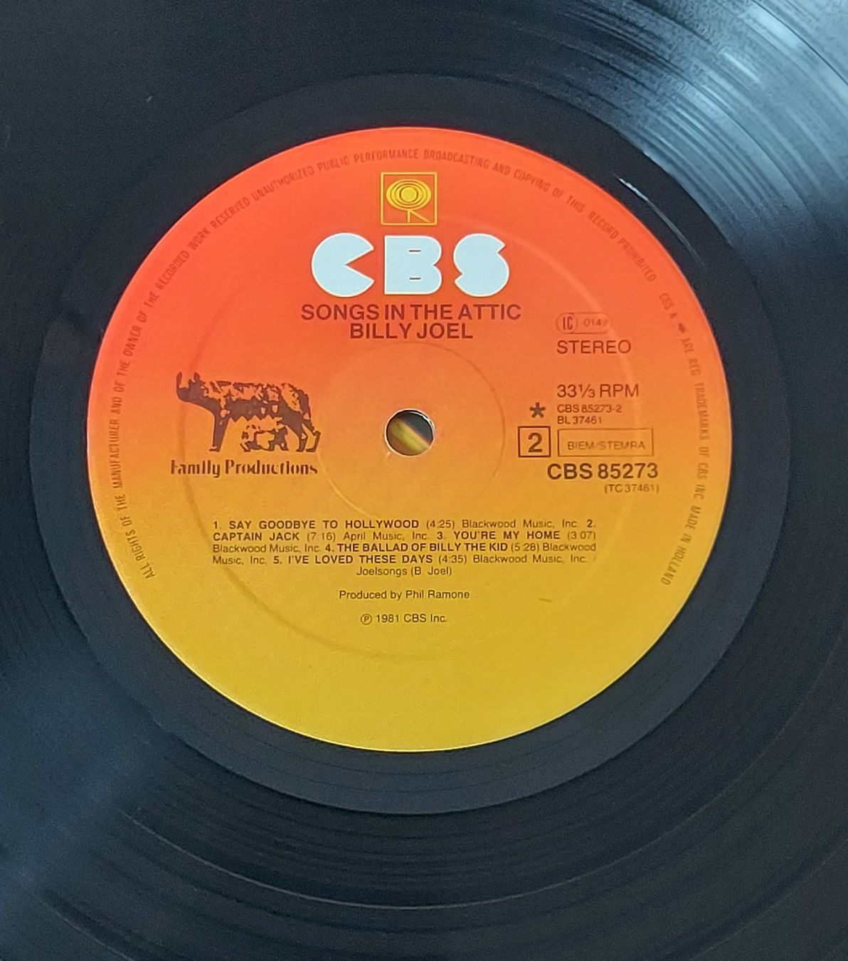 Dischi in vinile: LP - BILLY JOEL - SONGS IN THE ATTIC – Usato da Steckborn venduto da Quo7 3