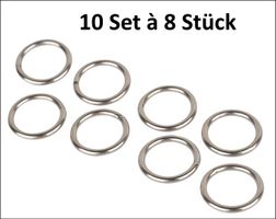 10 Stk. Set Ringe geschweisst à 8 Stk. Gratis Lieferung!