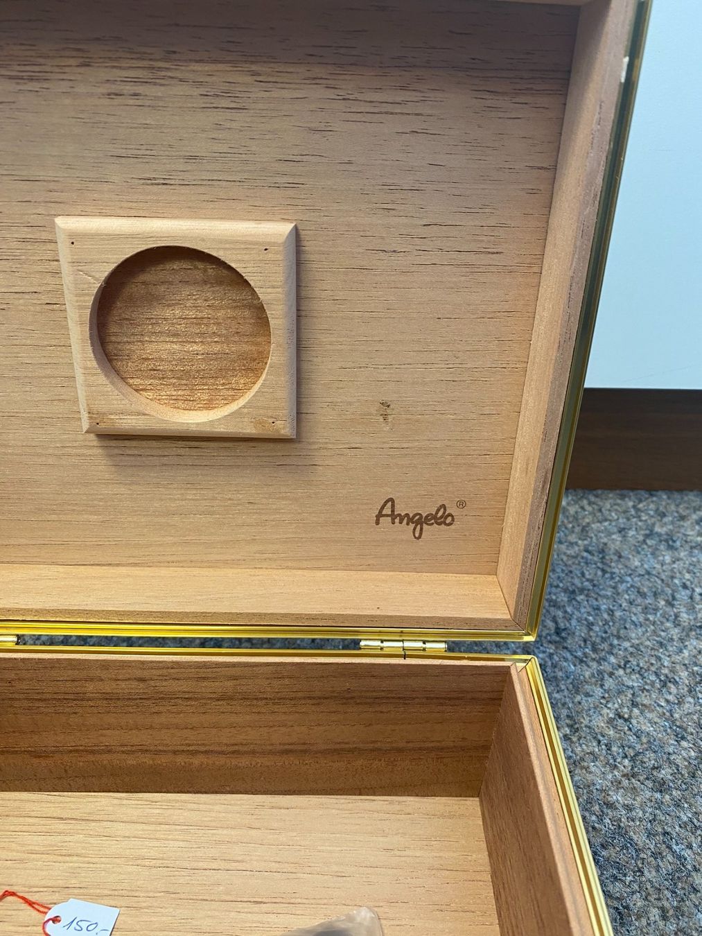 Humidor per sigari: Humidor Cigar Angelo – Nuovo (secondo la descrizione) da Wängi venduto da elcigarro 1
