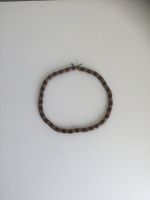 Halskette od Armband Holz Rondellen Schwarz/Braun 2er Muster