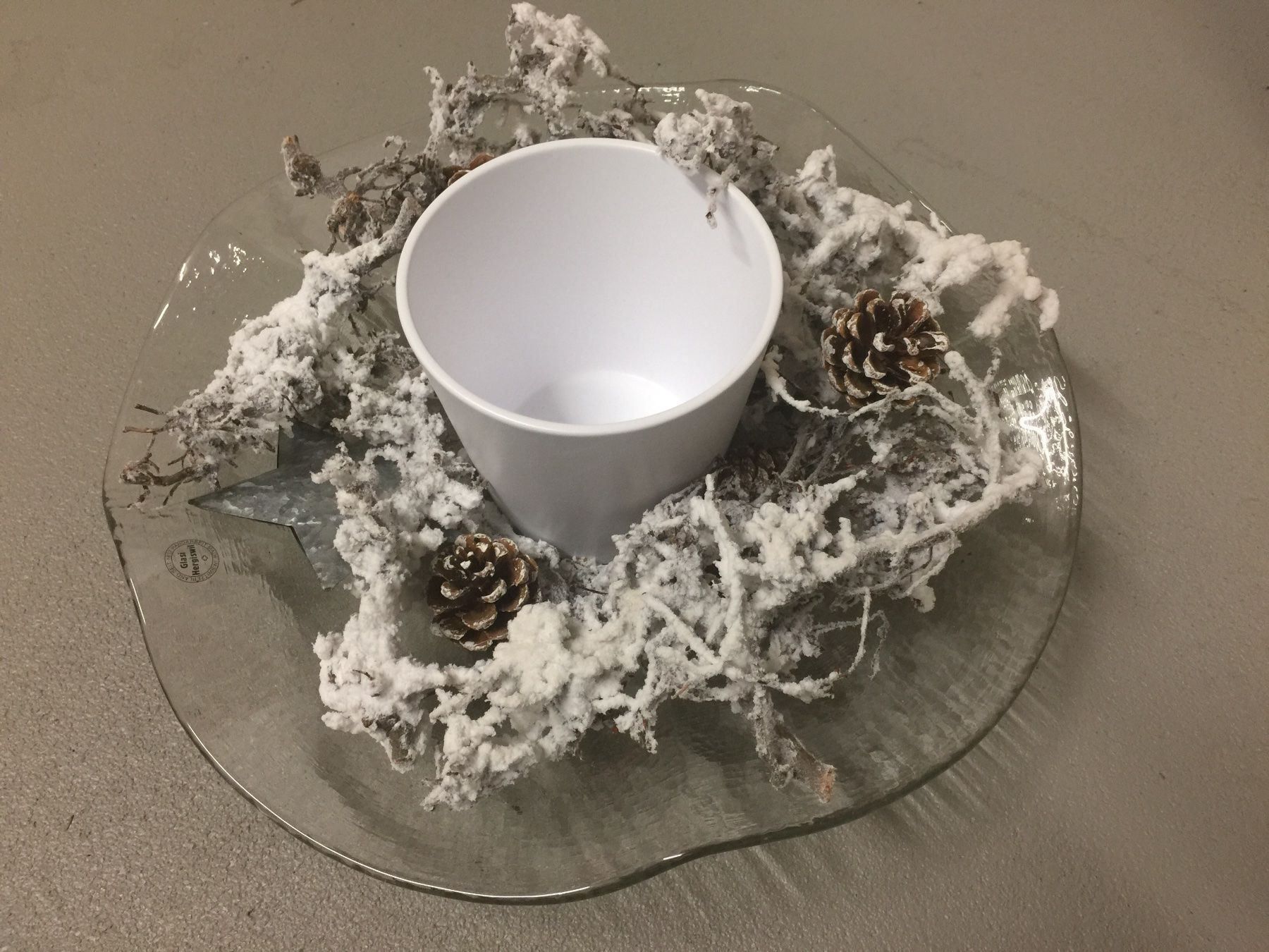 Glasi Hergiswil Alle Dekorationen: Weihnachtlich winterliche Glasschale – Gebraucht aus Zürich von Cdefinitiv 3